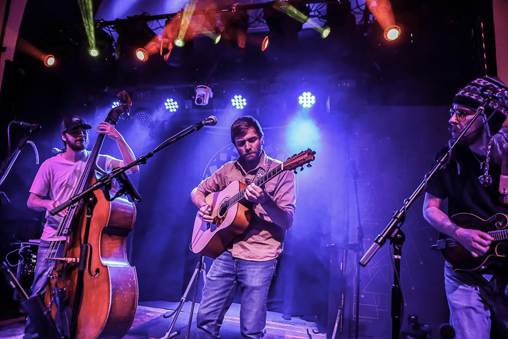 Into The Fog jamgrass bluegrass band performing live on stage